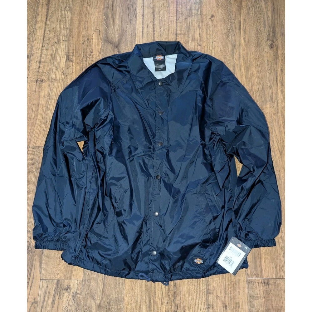 Dickies‎ Men's Snap-Front Nylon Jacket Size M Blue
